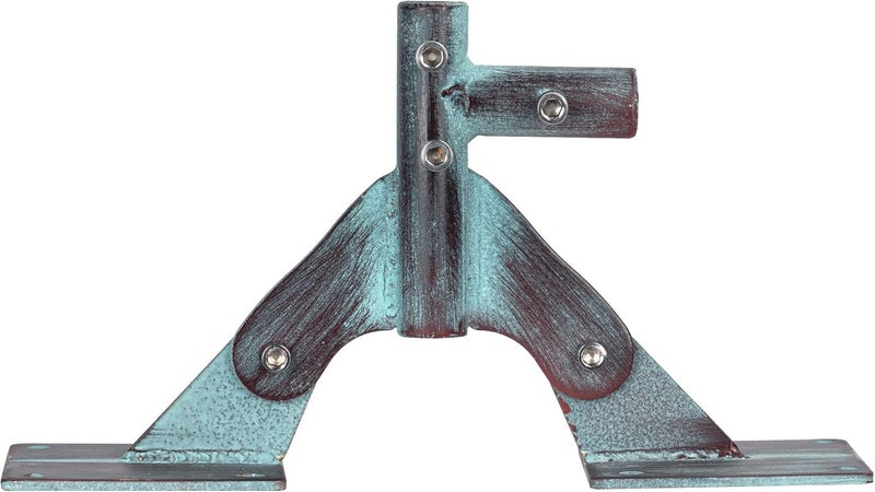 CLYB Heavy Duty Weather Vanes Roof Mount 2-Port Adjustable Weathervane Mount Bracket for Outside Garden Yard Cupola Sheds Barns Post Roofs - Image 5
